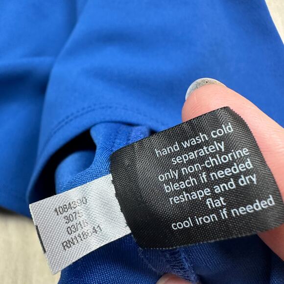 Lane Bryant Royal Blue Off Shoulder Strappy Fit & Flare Sweetheart Neck Dress 24 - Picture 15 of 15